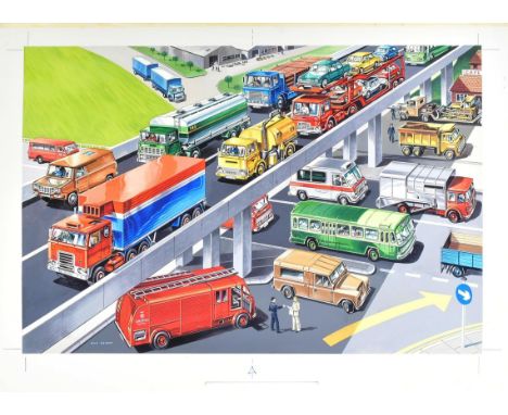 Macmillan Illustrations - Dan Escott (Artist) - An original piece of highly detailed, acrylic paint artwork used by Macmillan