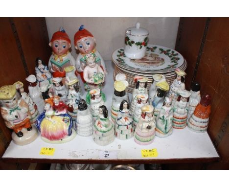 SECTION 27.  A set of twelve Royal Grafton Christmas plates, various ceramic figures and other items.