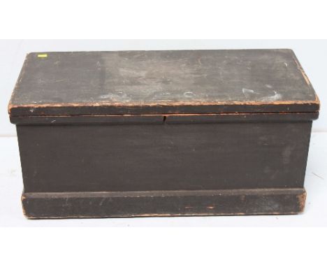 A Victorian painted pine tool trunk. 102 cm wide.