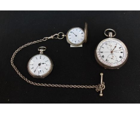 An early 20th century chronometer pocket watch by Dyson of Windsor; together with a ladies half hunter pocket watch with Albe