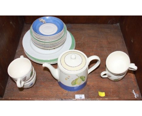 SECTION 52.  A Wedgwood 'Sarah's Garden' part tea service.