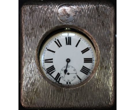 A large early 20th century silver Goliath pocket watch, with white enamel dial and black Roman numerals, Swiss movement, the 