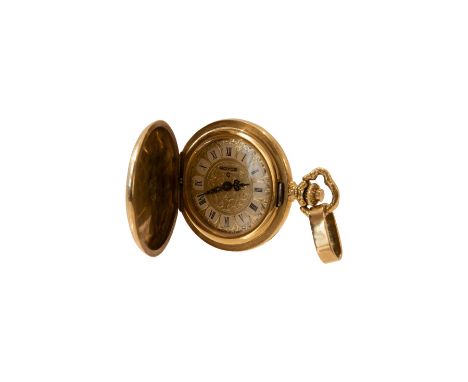 Royce Taschen Haengeuhr Gelbgold 585/000 Quarzwerk. Durchmesser 30 mm, Gewicht 23,4 g. | Royce pocket hanging watch yellow go