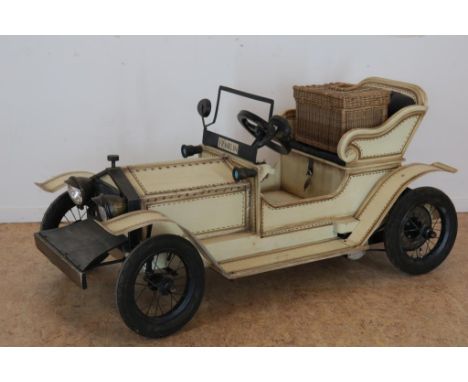 Deels hout en metalen FRANKLIN ROLLS ROYCE elektrische kinderauto  met accu en ladder, Motor is goed, Voorzien van luchtbande