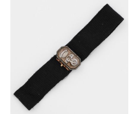 Viktorianisches Kropfband mit Diamantbesatzaus dem Besitz von Vere Monckton-Arundell, Viscountess GalwayEngland, um 1880. Rot