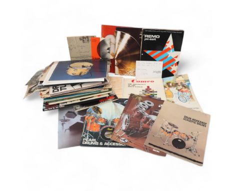 A Quantity of VINTAGE MAGAZINES &amp; CATALOGUES Relating to Drumming and Jazz&nbsp;previously owned by MITCH MITCHELL