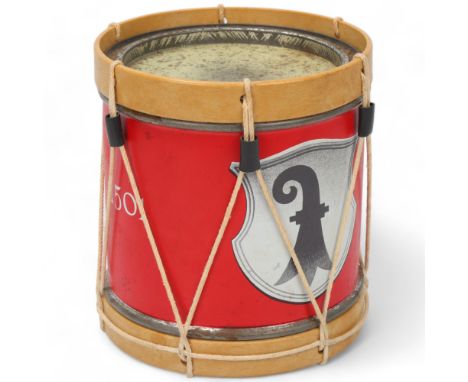 A 1920s/30s Swiss tin COOKIE JAR DRUM owned by MITCH MITCHELL of the JIMI HENDRIX EXPERIENCE. 'I was always keen on drums as 