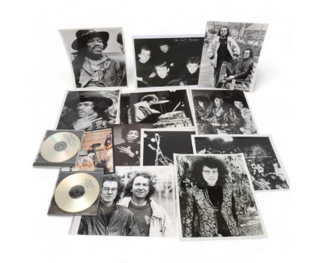 JIMI HENDRIX / MITCH MITCHELL. A Quantity of PHOTOGRAPHS &amp; PRINTS. Two CDRs of images included in this lot: 'Hendrix - Re