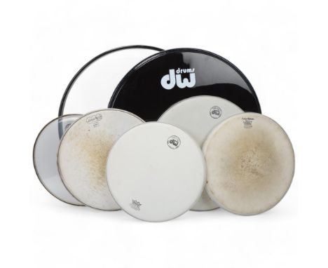 A selection of used DRUM SKINS &amp; RIMS that belonged to MITCH MITCHELL of the JIMI HENDRIX EXPERIENCE. Makes are Remo, Lud