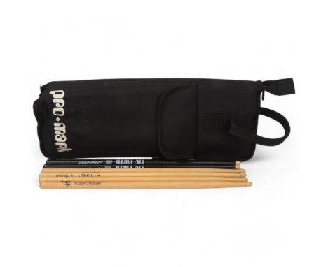 JIMI HENDRIX / MITCH MITCHELL INTEREST -&nbsp;A PRO-MARK STICKBAG containing six drumsticks. Two VIC FIRTH American Classic 5