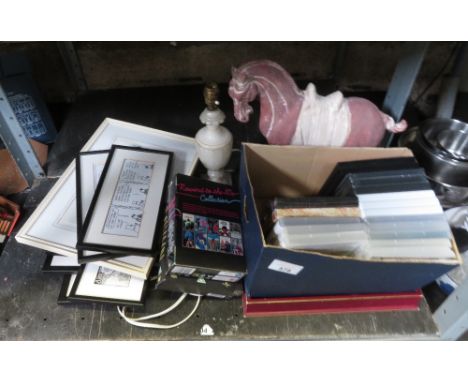 ORNAMENTAL HORSE, DESK LAMP ETC