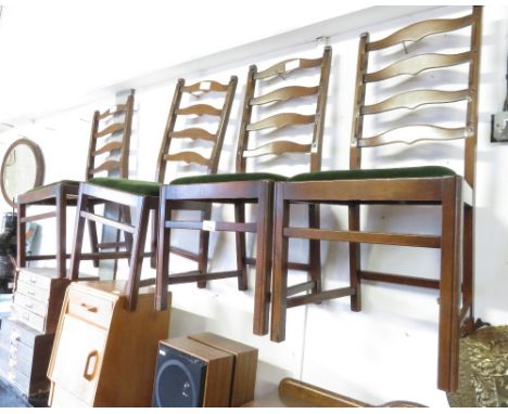 7 ERCOL DINING CHAIRS + 2 CARVERS