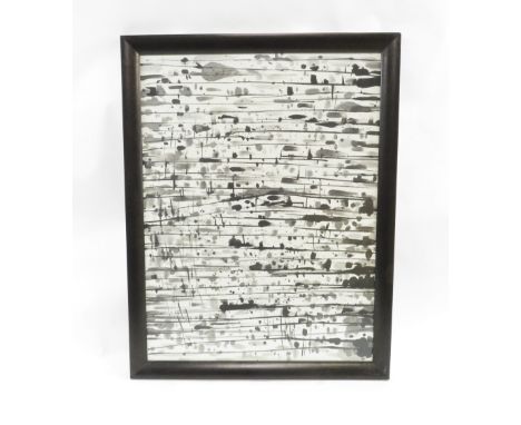FRAMED BLACK &amp; WHITE ABSTRACT PRINT