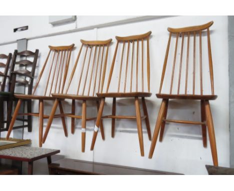SET OF 4 ERCOL STYLE CHAIRS