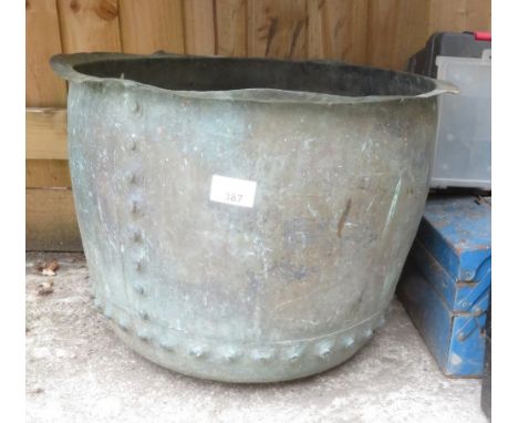 LARGE COPPER PLANTER