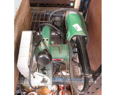 HITACHI ELECTRIC DISC GRINDER &amp; BOSCH ELECTRIC SAW