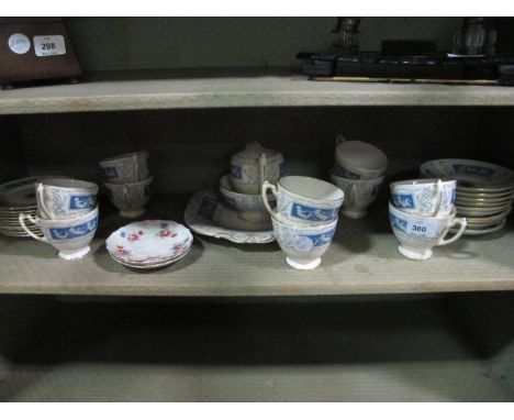A COALPORT THIRTY THREE PIECE PART TEA SERVICE
