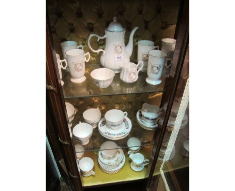 A ROYAL TARA TEA AND COFFEE SERVICE decorated with Celtic patterns