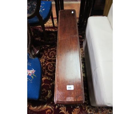 A VICTORIAN OAK SUTHERLAND TABLE the rectangular hinged top with rounded ends on duel ring turned supports on platform base 6