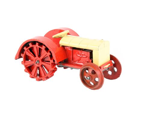 A scarce Meccano Dinky Toys Farm Tractor 22e. An example in cream and red, with hook. VGC for age, very minor chips Back Cove