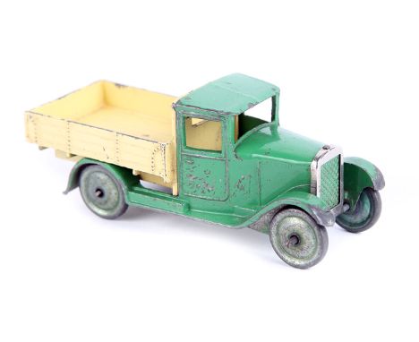 A rare Hornby Series Modelled Miniature Motor Truck 24c. Two-piece lead body, with ‘Hornby Series’ cast into cab roof, rear w