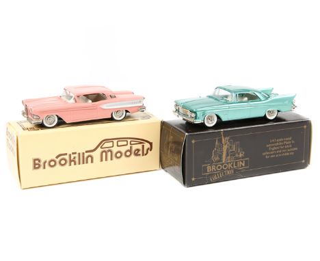 2 Brooklin Models. 1958 Edsel Citation Two-Door Hardtop (BRK22). In salmon pink with white/silver flash and cream interior. P