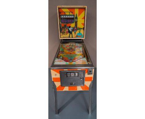 A WILLIAMS BIG BEN PINBALL MACHINE CIRCA 1975 sold as non-functioning decorative item. 173 x 130 x 56 cms 