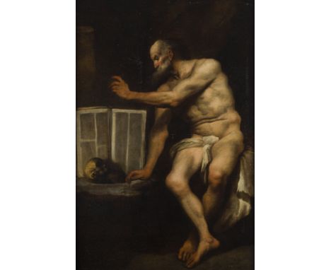 PIETRO DELLA VECCHIA (ATTR.)1603 Venedig – 1678 ebendaDER PHILOSOPHÖl auf Leinwand (doub.). 112 x 75 cm (R. 130 x 92 cm). Par