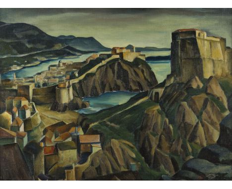 EVARIST ADAM WEBER1887 Aachen - 1968 Dießen am AmmerseeRAGUSA I. 1929 Öl auf Leinwand. 46 x 61 cm (R. 51 x 66 cm). Monogramie