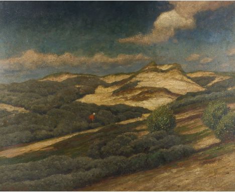 EUGEN KAMPF1861 Aachen - 1933 DüsseldorfDÜNENLANDSCHAFT Öl auf Leinwand, auf Platte. 80 x 100 cm (R. 96 x 115 cm). Signiert u