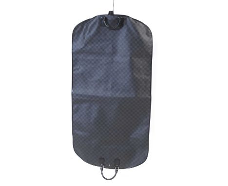 A Louis Vuitton damier graphite canvas garment cover,  of recent manufacture, the exterior with silver tone hardware, black l