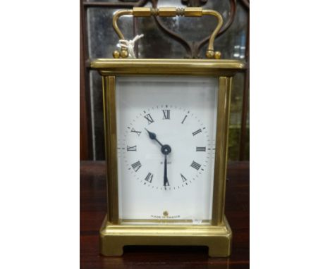 A French 8 day brass carriage clock.