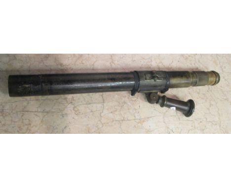 An early 20th century telescope, etched 'Variable Power Telescope No. 2' and 'E.R. Watts, London, 1901' to the stand, mounted