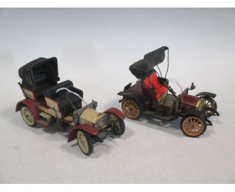 A Schucco clockwork tin plate model of a 1902 Mercedes and another of a 1909 Mercedes (2)  