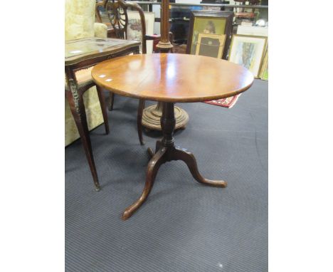 A 19th century mahogany tilt top tripod table, 71cm wide  