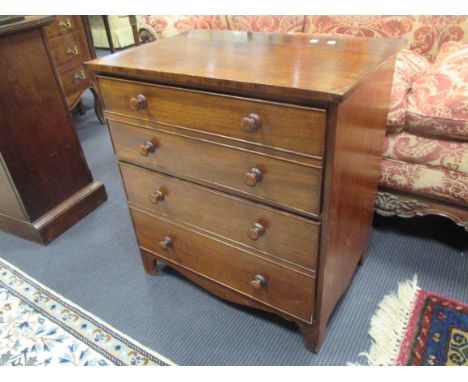 A Regency mahogany commode chest 69 x 64 x 44cm  