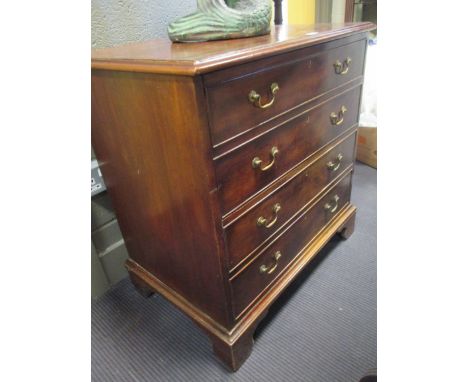 A George III mahogany commode chest, 76 x 73 x 51cm  