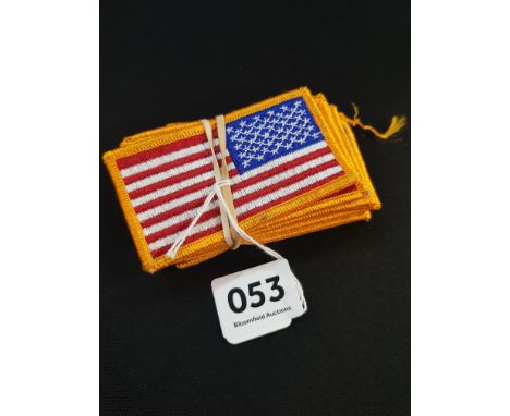 10 US ARMY FLAG PATCHES