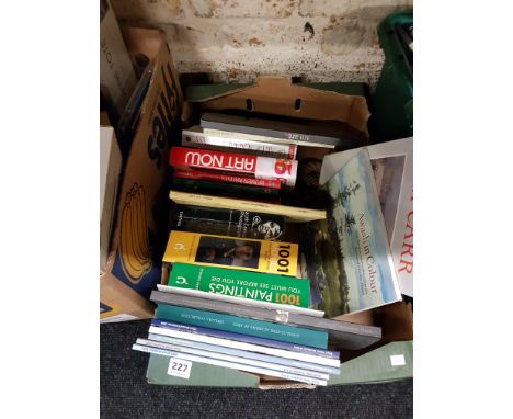BOX OF ART BOOKS 