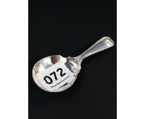 SILVER CADDY SPOON VICTORIAN