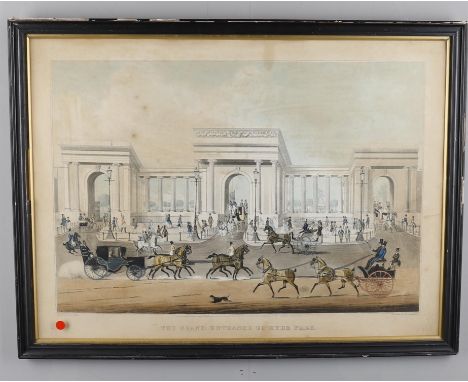
	
		A collection of prints to include 'North East View of New General Post Office' after James Pollard, and another 'Grand E