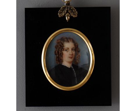 
	
		Y&nbsp;Eliza Anne Drummond (born 1799- Exhibited 1820-1837) a portrait miniature on ivory of a young woman, sealed in ca