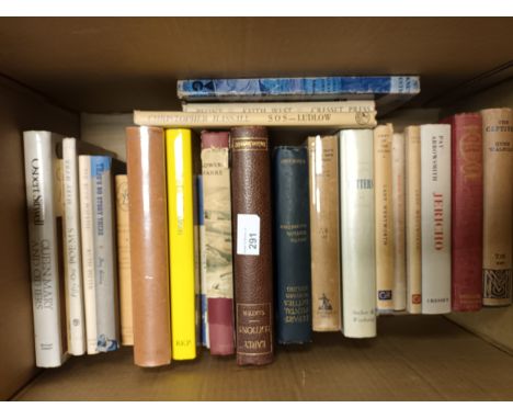Titles to include Departmental Ditties [Rudyard Kilpling], Early Editions [Slater], The Captives[H.Walpole], An Orkney Tapest