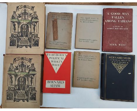 A Collection of Bernard Shaw Books to Include: Saint Joan First Edition, Constable and Company London 1924. Two Copies of The