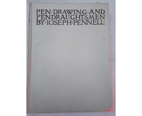 Pen Drawing: And Pendraughtsmen By: Ioseph:Pennell.London & New York Macmillian & Co 1889.Cover: Shelf worn with slight bend 