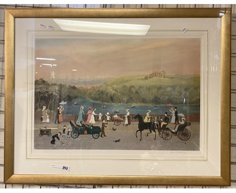 HELEN BRADLEY SIGNED PRINT FRAMED &amp; GALLERY STAMPED