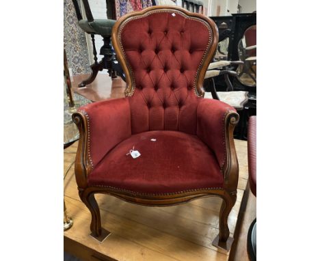 BUTTON BACK ARMCHAIR