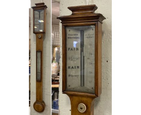 ANTIQUE STICK BAROMETER BY ELLIOTT BROS