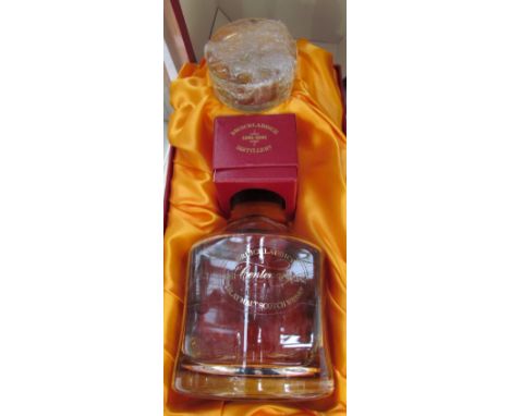 Bruichladdich 15 year old Islay Malt Scotch whisky Centenary Decanter in box and sleeve, shoulder level      