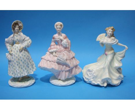 Royal Worcester figures and a Royal Doulton figure